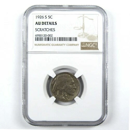 1926年 S インディアンヘッド バッファローニッケル AU 詳細 NGC 5セントコイン SKU:I11711 384,120円