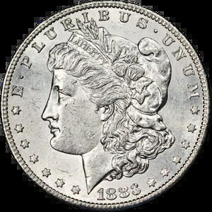 1883-S モルガン銀貨 ナイス・アンクル ナイス・アイ・アピール・ストロング・ストライク