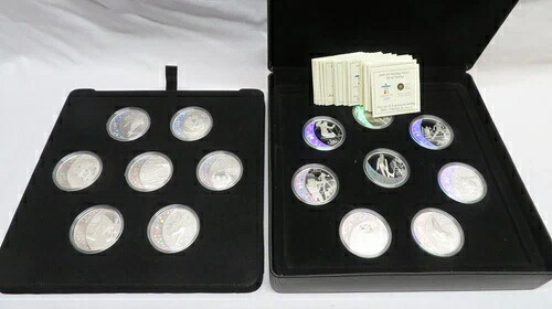 バンクーバー2010冬季オリンピック25ドル銀貨ホログラム15枚セット