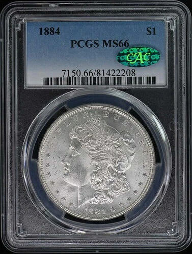 1884年 1ドル モルガン・ダラー PCGS MS66 (CAC)