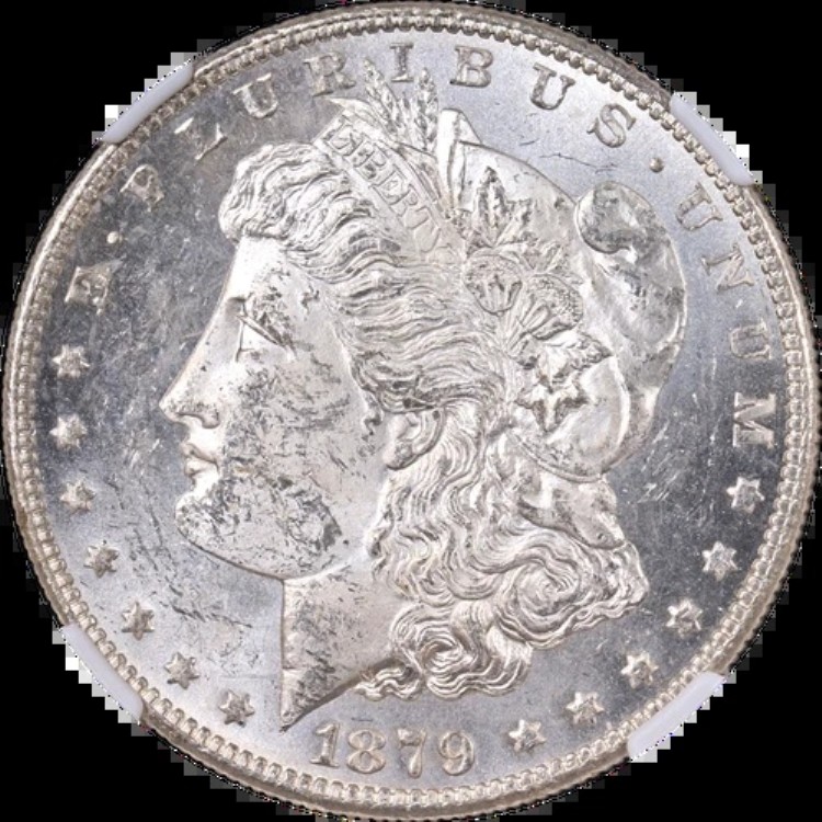 1879-S Rev 78 モルガン銀貨 NGC MS61 ブラストホワイト 美しい外観
