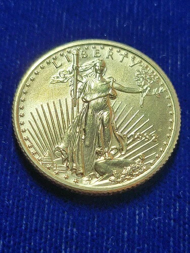 ?? 1992年 UNC 1/4オンス 10ドル金アメリカンイーグル地金コイン 低鋳造年