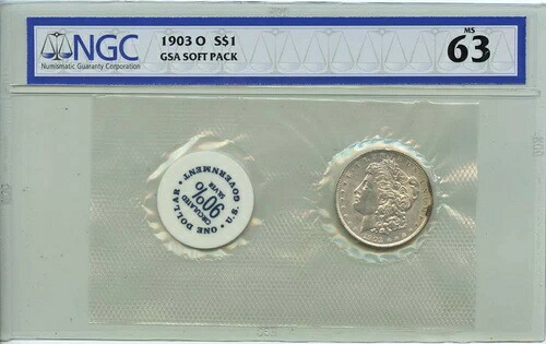1903-O モルガン・ダラー GSA ソフトパック S$1 NGC MS63｜WORLD RESOURCE【KING店】 428,175円