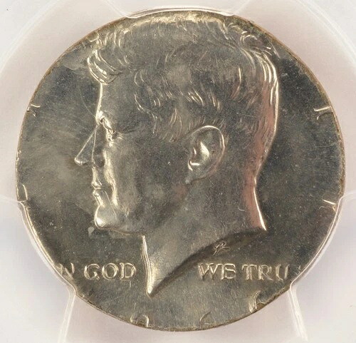 1966年 50セント ケネディ ハーフストラック クォータープランシェット PCGS MS62｜WORLD RESOURCE【KING店】