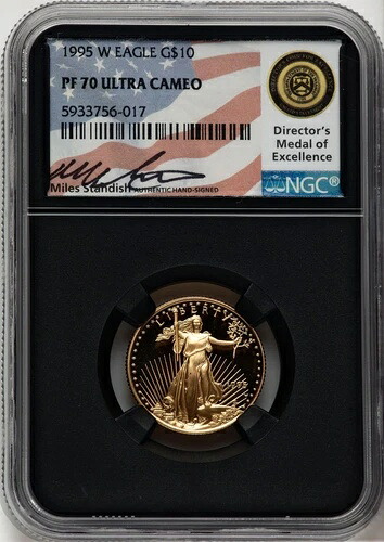 1995-W 10ドル 1/4オンス 金貨 イーグル マイルズ スタンディッシュ NGC PF70｜WORLD RESOURCE【KING店】