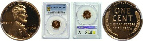 1950年 1セント リンカーン セント プルーフ PCGS PR-67 RD