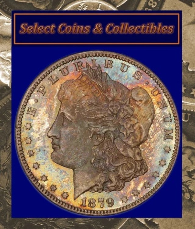 1879-S モルガン銀貨 PCGS MS64 美しいDMPLマルチカラートナー！No.242