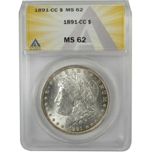 1891 CC モルガン・ダラー MS 62 ANACS シルバー 未流通 SKU:I20824