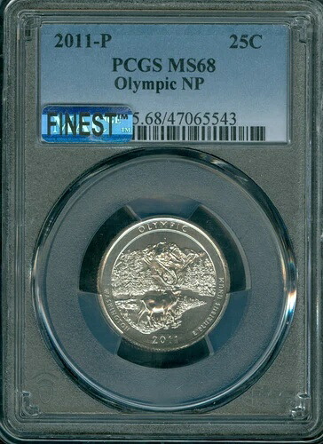 2011 P オリンピック クォーター PCGS MS68 PQ MAC 最高グレード & スポットレス VERY 543 。 392,535円
