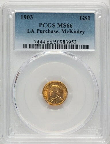 1903年 G$1 マッキン記念金貨 PCGS MS66 (773972233)｜WORLD RESOURCE【KING店】