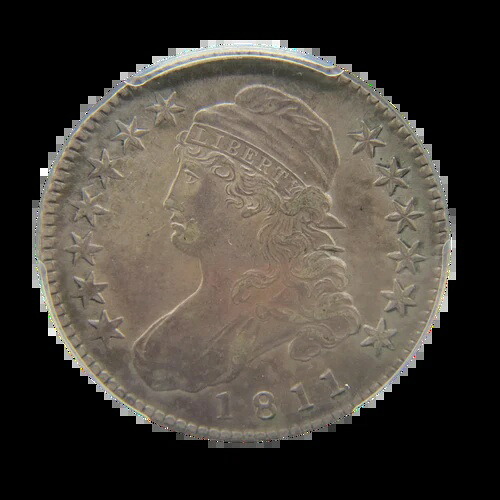 1811-P キャップドバスト ハーフダラー スモール 8 (AU 50-PCGS)｜WORLD RESOURCE【KING店】