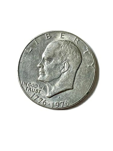 希少なアイゼンハワー200周年記念Dミントマーク1776-1976ドル硬貨