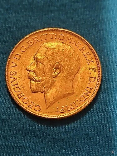 1918年-I年ソブリン金貨