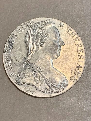 1780年オーストリア マリア・テレジア ターラー銀貨