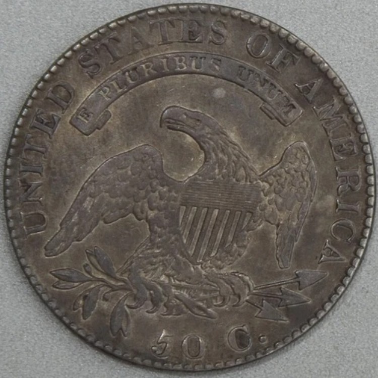1819年 キャップドバスト ハーフダラー AU 詳細 クラスティ 米国造幣局 セント銀貨 希少ロット