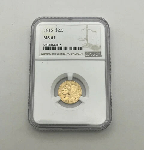 1915年 2.5ドル インディアンヘッドクォーターイーグル MS 62 NGC|WORLD RESOURCE【KING店】
