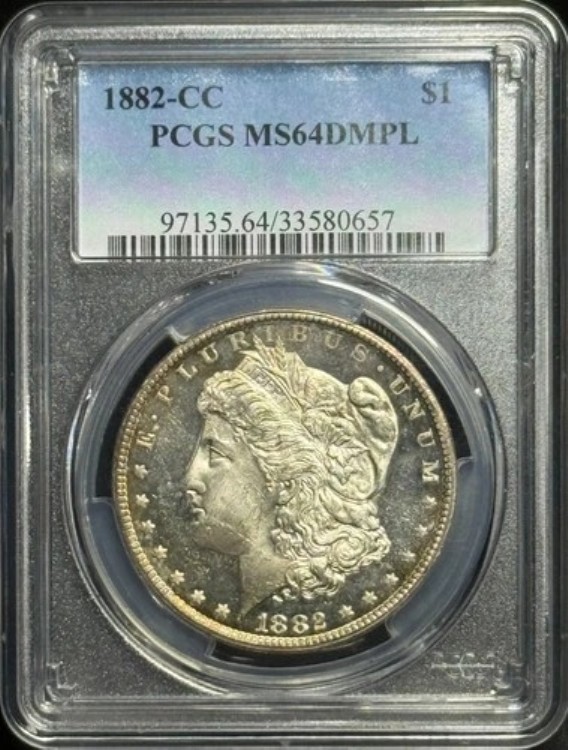 1882-CC PCGS モルガン銀貨 MS64DMPL|WORLD RESOURCE【KING店】