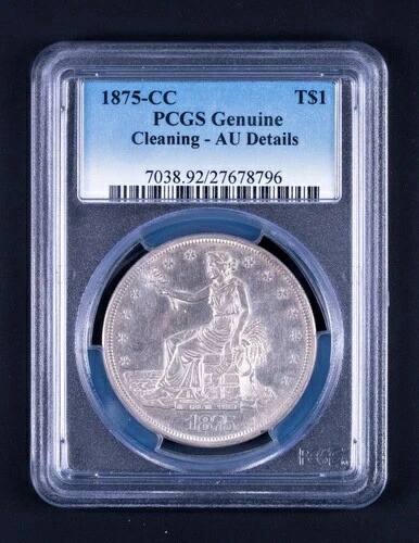 1875-CC 1ドル銀貨 PCGS 正規AU詳細 DCB796|WORLD RESOURCE【KING店】