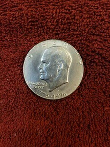 1776-1976 (D)アイゼンハワー リバティベル ム??ーン シルバー 1ドル 米国建国200周年記念コイン