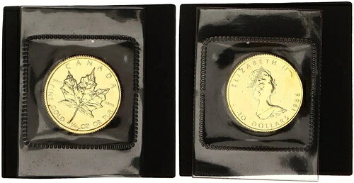 カナダ 10ドル金貨 1986年 1/4オンス メープルリーフ プルーフ 124852｜WORLD RESOURCE【KING店】