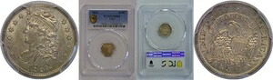 1833年 胸像ハーフダイム PCGS MS-63