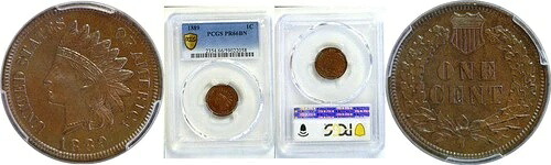 1889年 1セント インディアンヘッド セント PCGS プルーフ 66BN