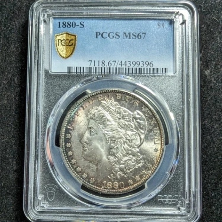 1880-S 1ドル銀モルガンドル PCGS MS67 44399396
