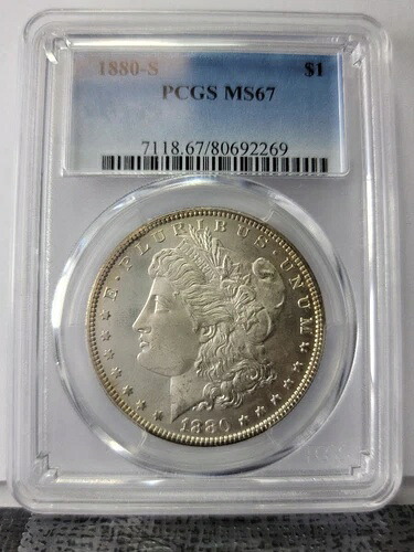 1880年 S $1 PCGS MS67 80692269