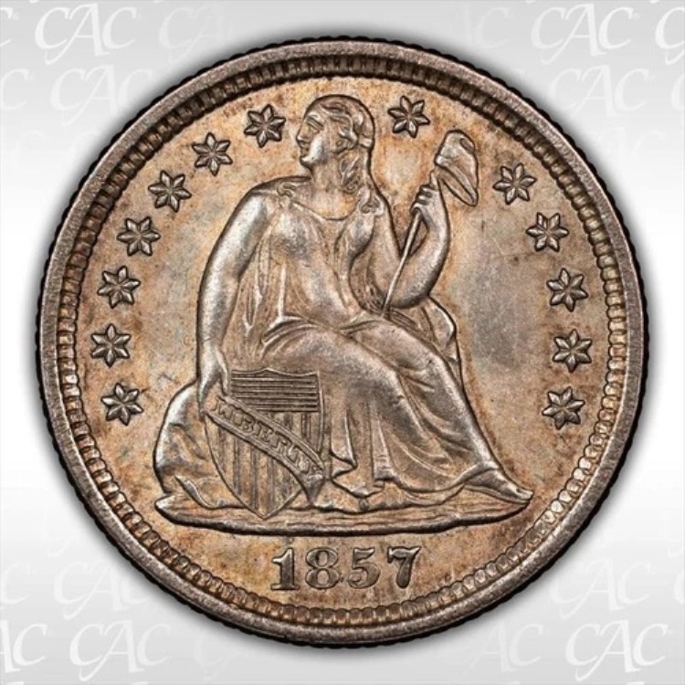 1857-O 10C CACG MS 64