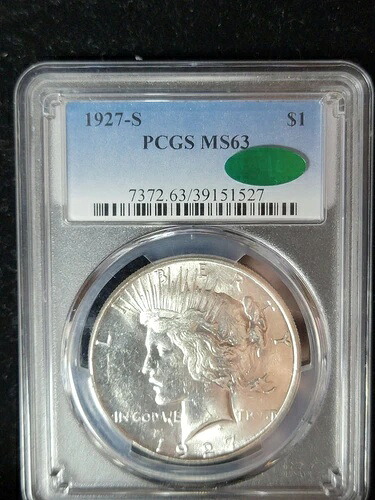 1927年 S $1 PCGS MS63 CAC 39151527|WORLD RESOURCE【KING店】