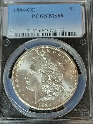 1884 CC $1 PCGS MS66 30721321