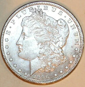 1890-CC モルガン銀貨 - CH BU - #C2245