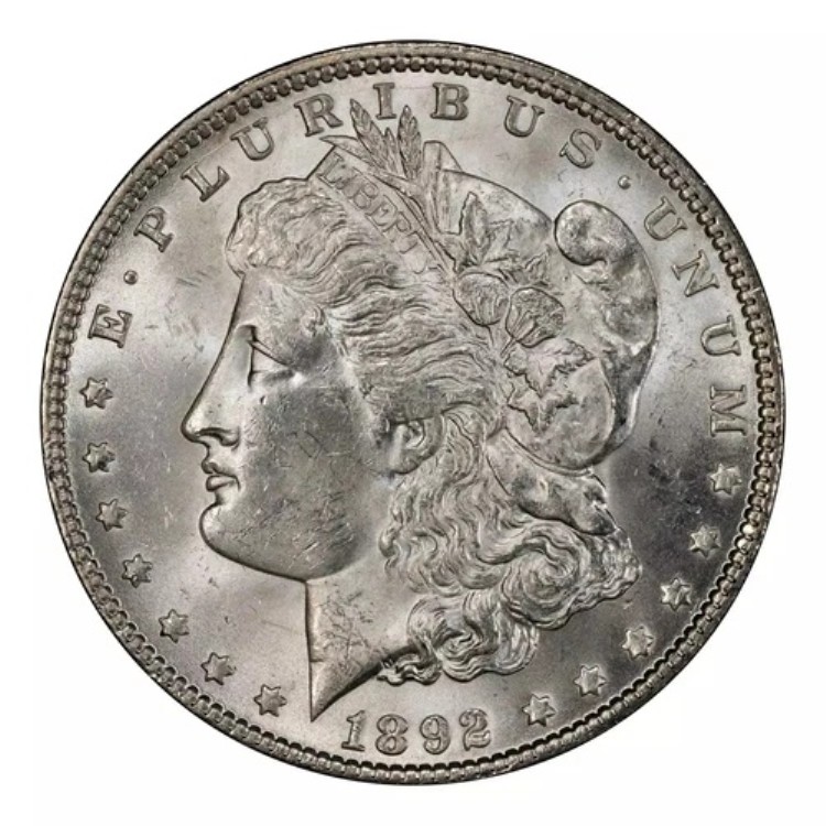 1892年モルガン・ダラー PCGS MS-63