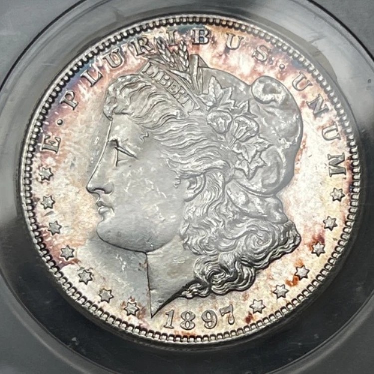 1897年 S モルガン・ダラー・クロス ANACS MS-65 PL|WORLD RESOURCE【KING店】