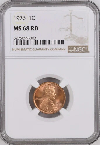 1976年 1C RD リンカーン記念館 1セント NGC MS68RD 6275099-003｜WORLD RESOURCE【KING店】 404,415円