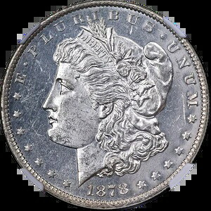 1878-P 7TF Rev 79 モルガン銀貨 NGC MS62 DPL ブラストホワイトストロングストライク