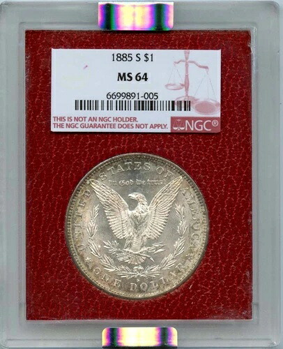 1885-S モルガン・ダラー S$1 パラマウント NGC MS64