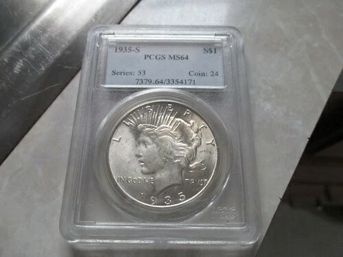 1935年 Sピースダラー NGC MS64 ブライトジェム