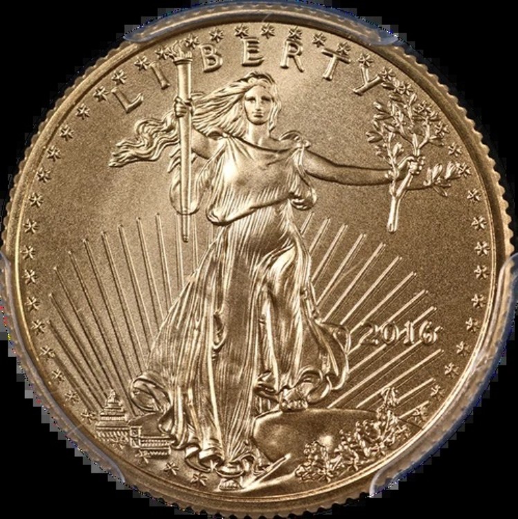 2016 ゴールド アメリカン イーグル $10 PCGS MS70 ファースト ストライク オーガスタス セント ゴーデン ST...