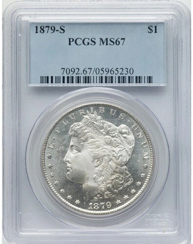 1879-S 1ドル モルガン・ダラー PCGS MS67｜WORLD RESOURCE【KING店】