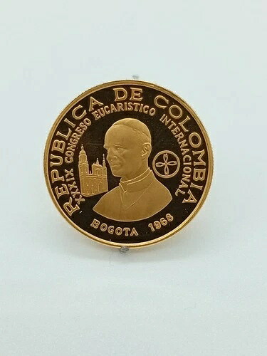 200ペソ 1968年コロンビア金貨、聖体礼儀式｜WORLD RESOURCE【KING店】