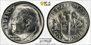 楽天市場】1983-P ルーズベルト リバティ、10セント硬貨、オフセンター