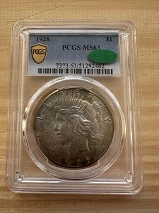 1928年 P ピース シルバー ダラー PCGS MS63 CAC｜WORLD RESOURCE【KING店】 415,305円