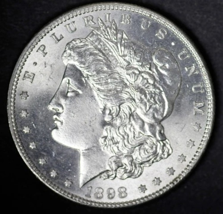 1898-S モルガン銀貨、チョイス未流通 (0001)｜WORLD RESOURCE【KING店】