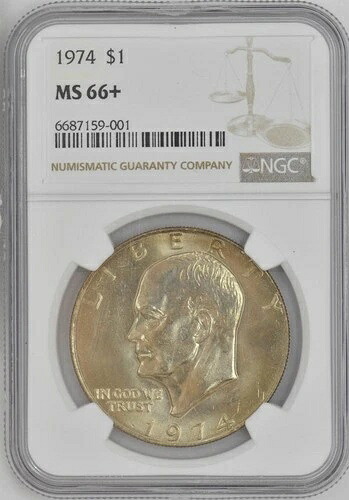 1974年 アイゼンハワードル $ Ike MS66+ NGC 947510-53|WORLD RESOURCE【KING店】