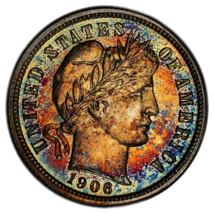 1906年 10セント バーバー ダイム PCGS PR65|WORLD RESOURCE【KING店】