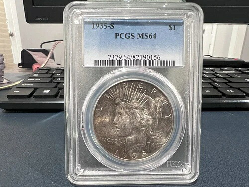 1935-S 1ドル ピースダラー PCGS MS64 (GGE)|WORLD RESOURCE【KING店】