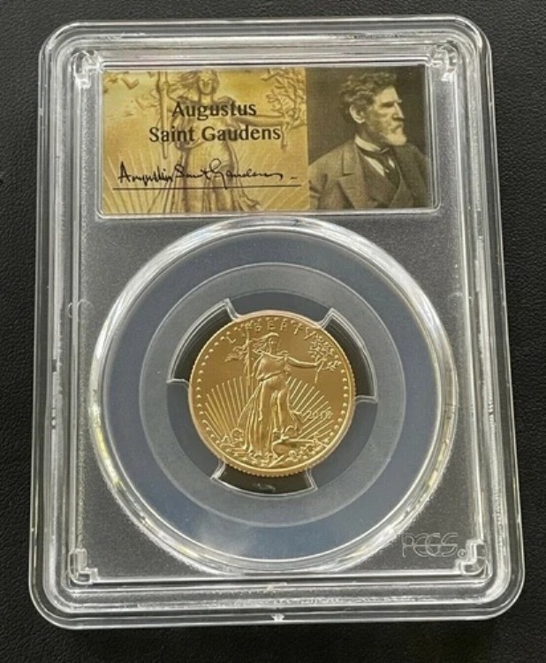 2018年 10ドル アメリカンゴールドイーグル 1/4オンス PCGS MS70 セントゴーデンズラベル 低人口|WORLD RESOURCE【KING店】