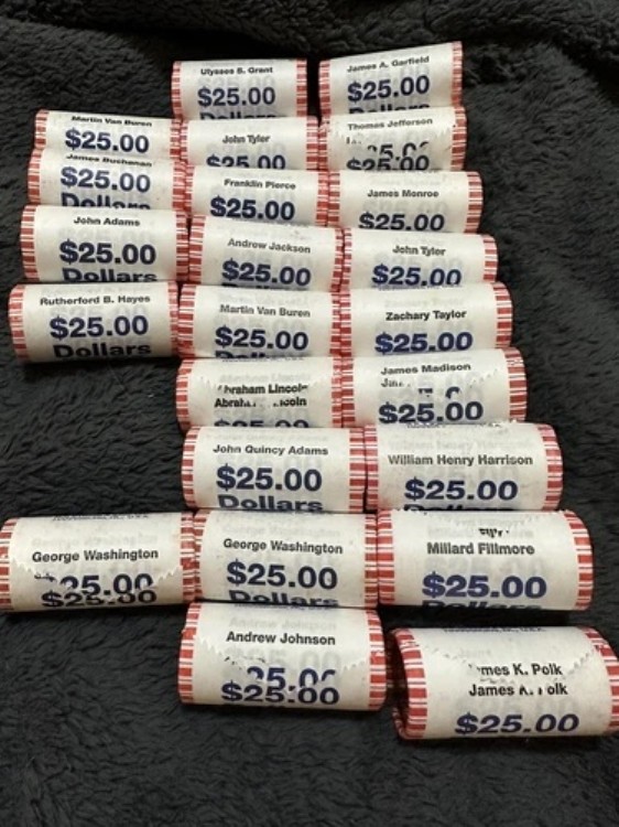 大統領ドル硬貨ロール｜WORLD RESOURCE【KING店】