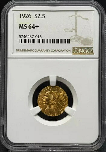 1926年インディアンヘッドゴールドイーグル2.5ドル NGC MS-64+｜WORLD RESOURCE【KING店】